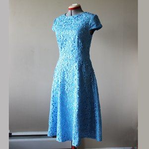 Bettie Page Agate Blue Lace Dress